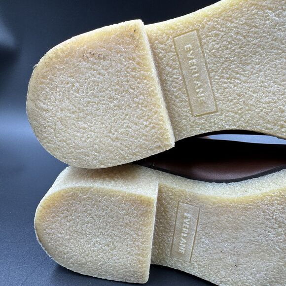 Everlane The Italian Leather Chelsea Boot Tobacco Brown 6.5 Women's Gum Outsole - Picture 12 of 16